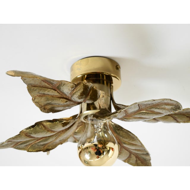 Brass Flush Mount Lamp by Willy Daro, 1970s For Sale - Image 16 of 18