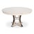 Whitewashed oak and curved, iron-detailed supports create a pale, sculptural surface that expands for dining. The pale oak...
