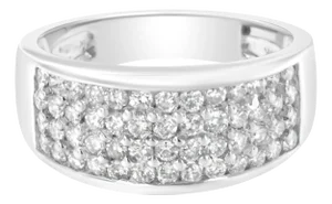 14K White Gold Round Cut Diamond Ring (1.0 Cttw, H-I Color, SI2-I1 Clarity) - Size 6-1/2