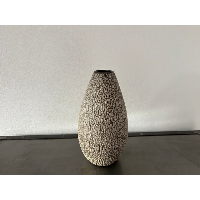 Hand-Thrown Ceramic Vase with Shrink Glaze by Albert Kiessling, 1950s For Sale - Image 4 of 18
