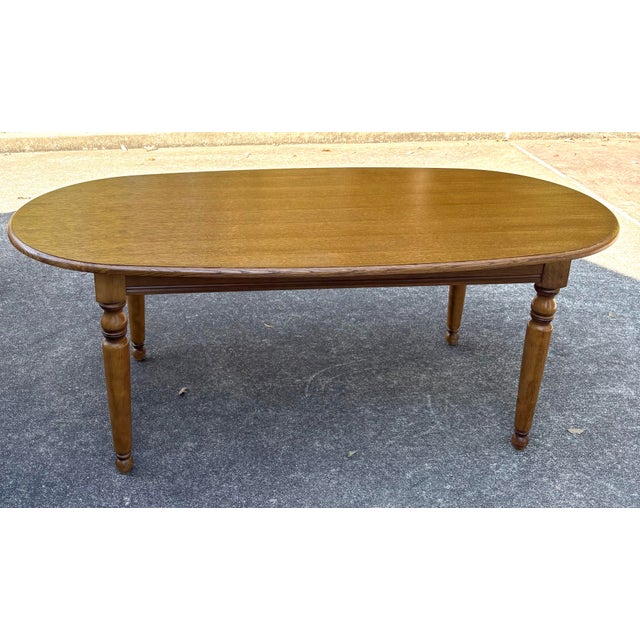 Vintage French Country Oval Dining Table For Sale - Image 10 of 12