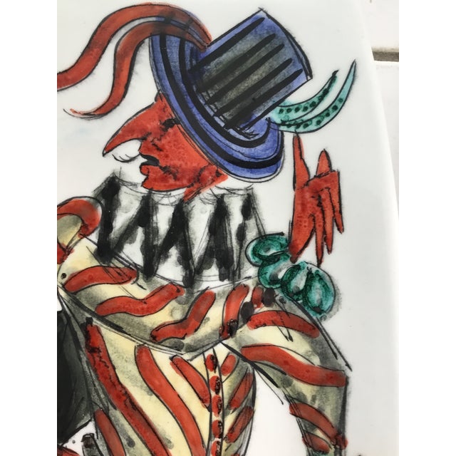 Set of 3 1960s Italian Hand Painted Wall Plaques For Sale In Providence - Image 6 of 13