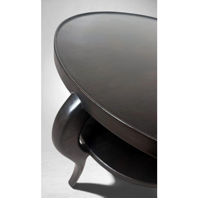 Black Mid 20th Century Art Deco Ebonized Walnut Coffee Table, Italy For Sale - Image 8 of 18