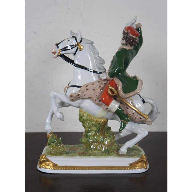 White Late 19th Century Antique Kister Porcelain Joachim Murat French Revolution Figurine Statue For Sale - Image 8 of 13