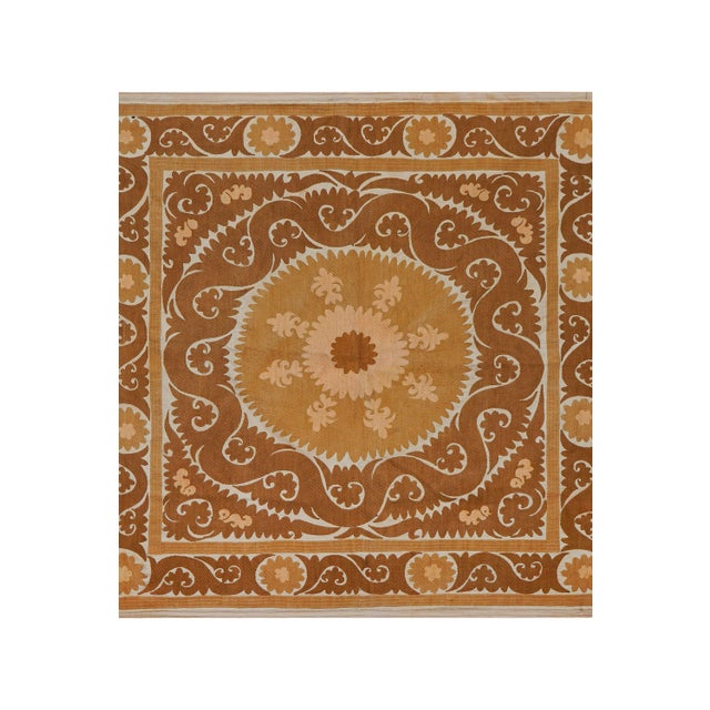 1950s Suzani Tablecloth - Wall Decor For Sale - Image 5 of 12