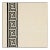 Sample - Schumacher Greek Key Embroidery Fabric in Pebble & Black For Sale