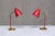Vintage Norwegian Adjustable Table Lamps in Red Metal and Brass, 1960s, Set of 2 For Sale - Image 17 of 17