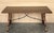 Baroque 20th Dining or Console Table of Walnut with Lyre Legs and Heavy Top, Spain For Sale - Image 3 of 18