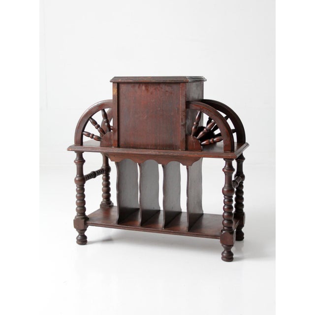 Antique Humidor Smoking Stand For Sale - Image 6 of 13