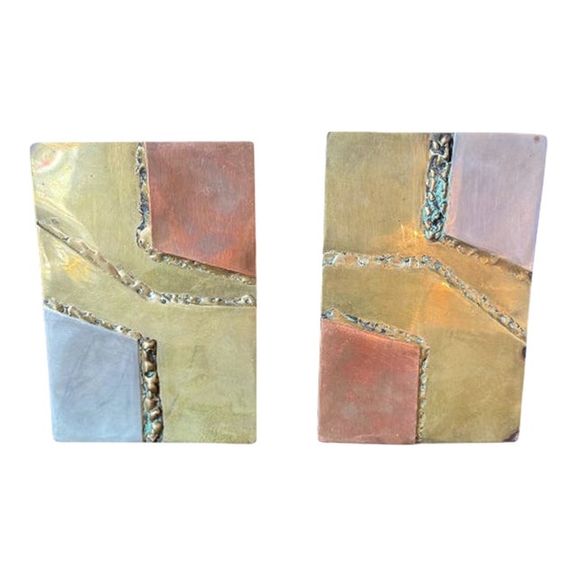 1980s Eroded Landscapes: David Marshall's Sculptural Bookends- Set of 2 For Sale