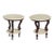 Pair of Vintage Victorian Style Two Tier Marble Top Side Tables ~ Accent Tables For Sale