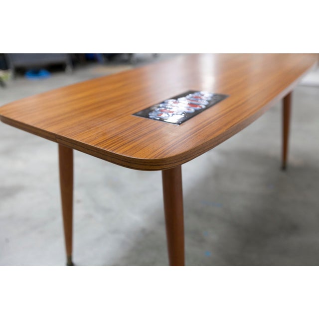Nordic Coffee Table in Teak Ceramic, 1960s For Sale - Image 16 of 18