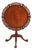 English Vintage Revolving Mahogany Pie Crust Tilt Top Table For Sale