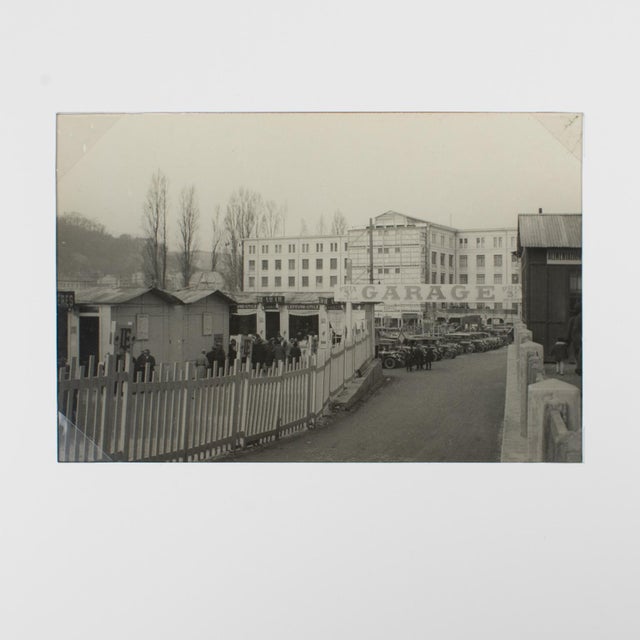 A unique original silver gelatin black and white photography, The International Autumn Fair in Lyon, France, 19th of March...