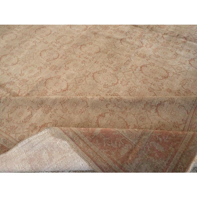 Galerie Shabab Collection Early 20th Century Turkish Oushak Large Carpet For Sale - Image 9 of 10