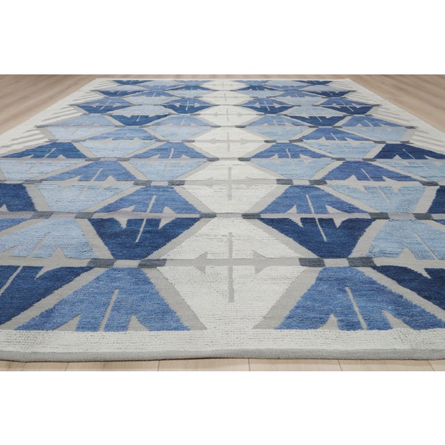 Contemporary High-Low Texture Area Rug, 10'06 X 14'05 For Sale - Image 10 of 11