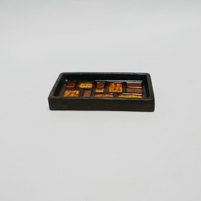 Vintage Scandinavian Ceramic Trinket Tray, Denmark, 1960s For Sale - Image 3 of 9