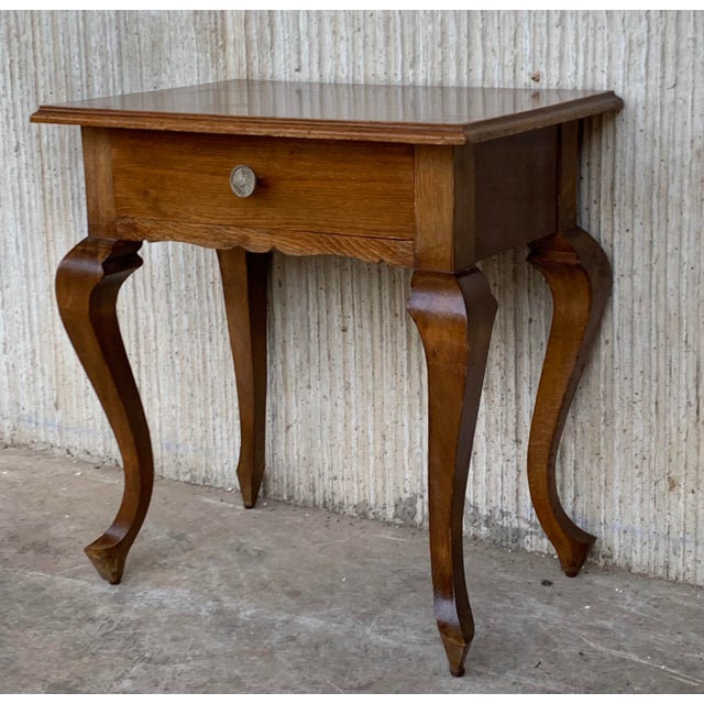 20th Century Spanish Nightstands with Drawers - a Pair For Sale - Image 4 of 12