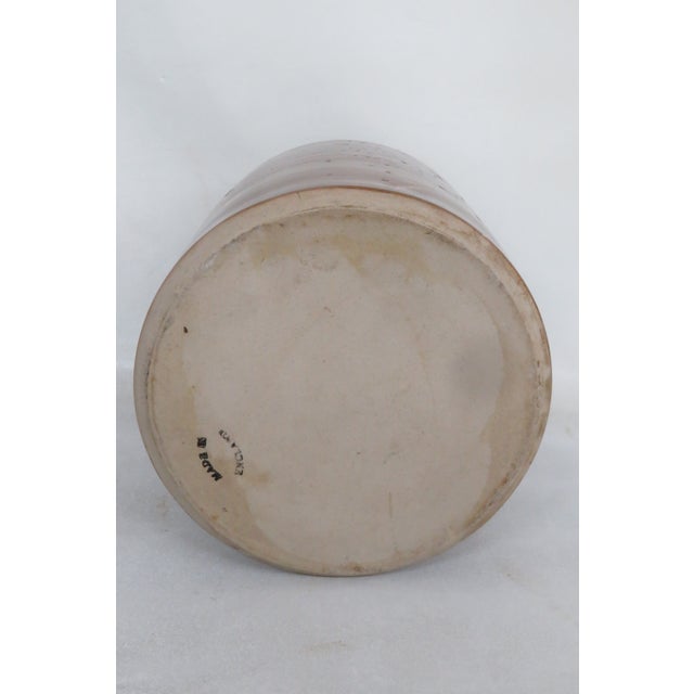 Early 20th Century Victorian England Stoneware Pottery Canning Pickling Jar With a Lid 4341b For Sale - Image 5 of 12