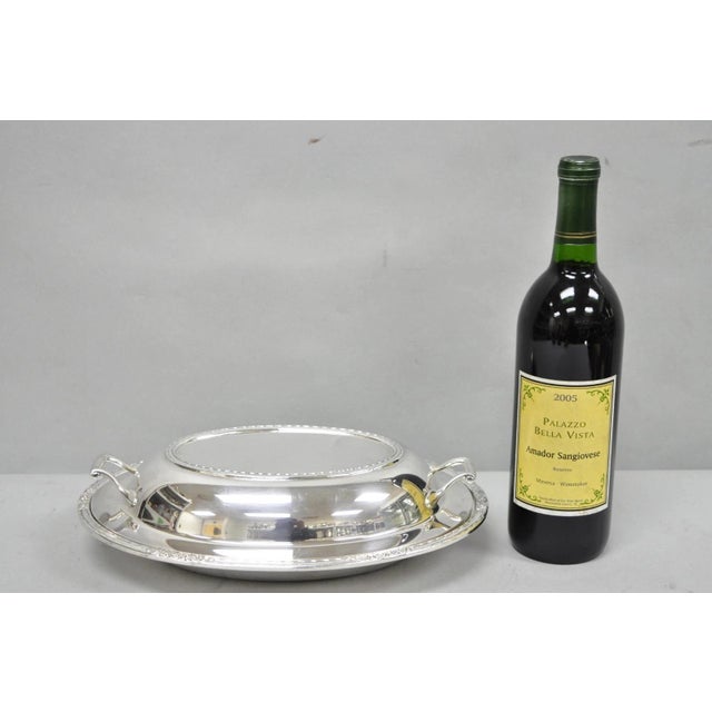 Mid 20th Century International Silver Co "Camille" Silver Plated Covered Vegetable Serving Dish For Sale - Image 13 of 13