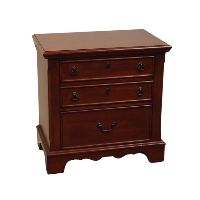 Davis International Cherry Contemporary Traditional 27" Two Drawer Nightstand B3122-402 For Sale - Image 4 of 12