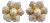 Vintage Diamond South Sea Pearl Platinum Large Flower Clip on Earrings, Two Tone, A Pair For Sale