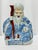 Hand Painted Chinese Blue & White Asian Porcelain Immortal Figure With Cane For Sale - Image 9 of 11