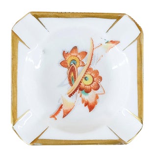 Vintage Floral Porcelain Ashtray from Oscar Schlegelmilch For Sale