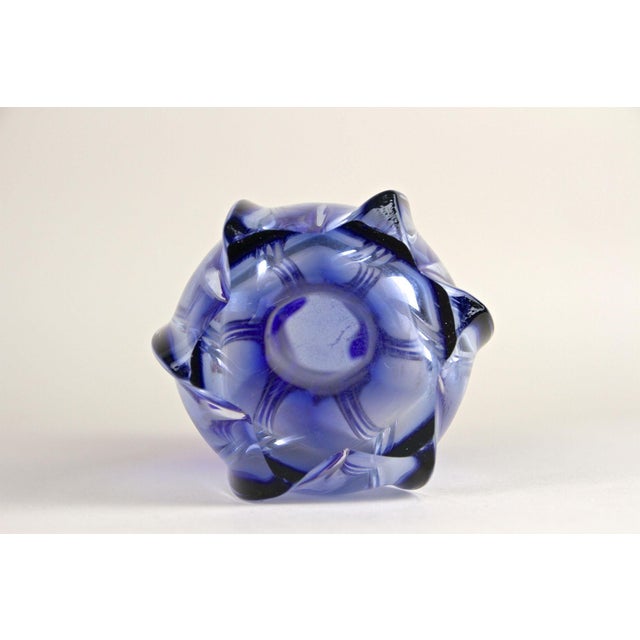 Mid-Century Modern Blue Murano Glass Vase, Italy, 1970 For Sale - Image 15 of 18