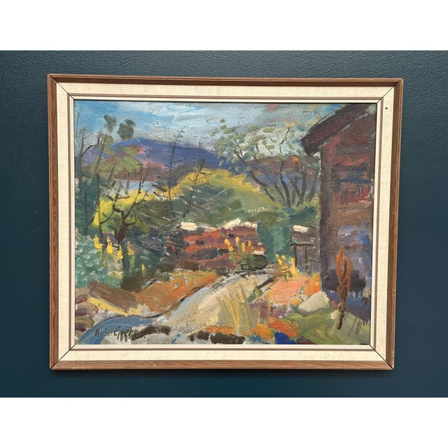 Kulo Green, Landskap, 1960s, Oil on Panel For Sale - Image 9 of 18