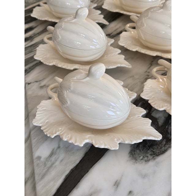 Mid 20th Century Wedgwood Etruria Dysart Pattern Individual Autumn Soup Tureens - Set of 6 For Sale - Image 5 of 17