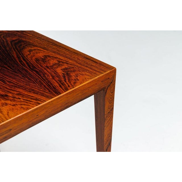 Large Nesting Tables in Santos Rosewood by Severin Hansen for Haslev, Denmark, 1960, Set of 3 For Sale - Image 12 of 13
