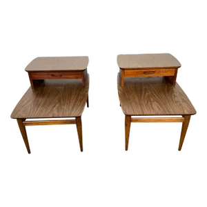 Lane 2 Tier End Tables - a Pair
