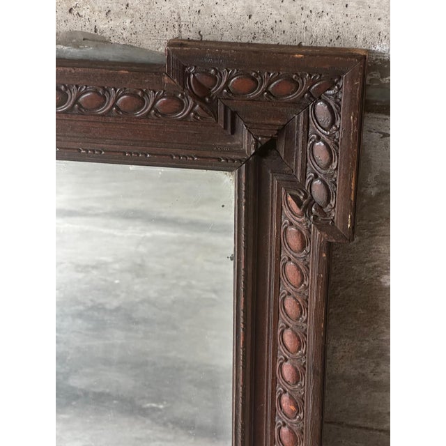 Antique Neo-Renaissance Carved Wooden Mirror, 1890s For Sale - Image 5 of 18