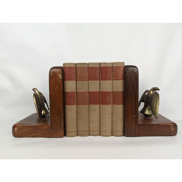 1919 Business Man’s Commercial Law Library Tan & Red Antique Books - Set of 5 For Sale - Image 4 of 14
