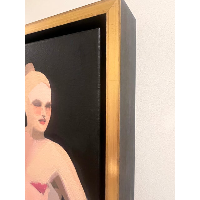 2010s Original Commissioned Hayley Mitchell Figurative Acrylic Painting – Custom Framed For Sale - Image 5 of 10