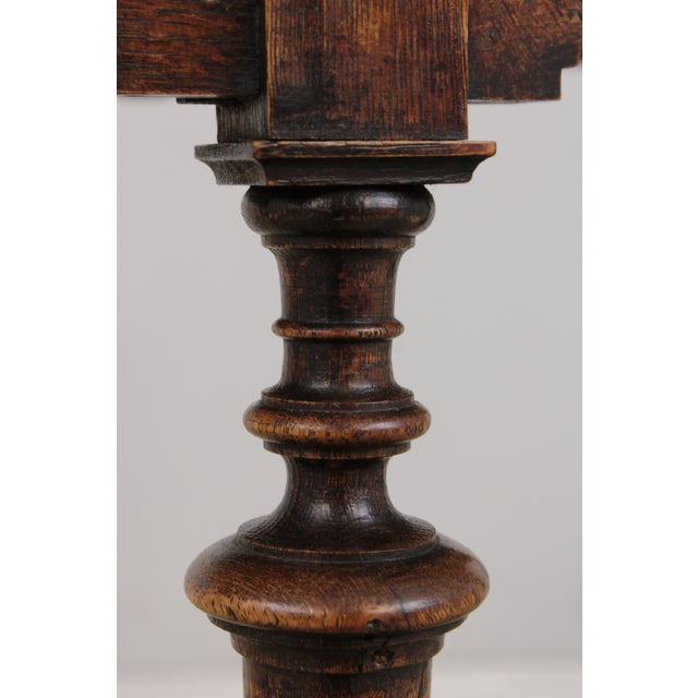 Antique English Oak Jacobean Planter Table For Sale - Image 10 of 15