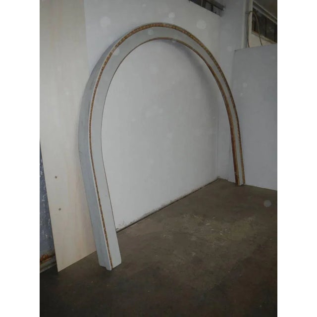 Fir and poplar frame restored and cleaned, leaving the patina unchanged.