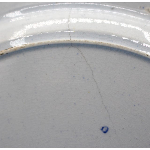 Early 19th Century C. 1820-30 Pair of English Pearlware Plates For Sale - Image 5 of 5