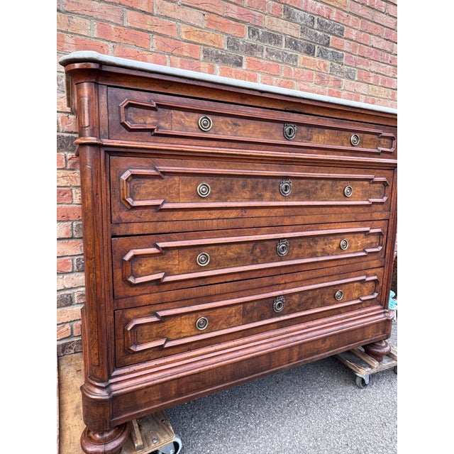 19th Century Italian Commode With Marble For Sale - Image 9 of 18