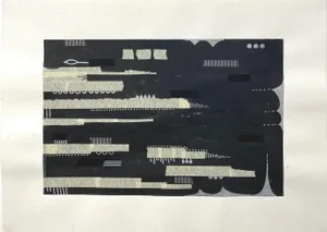 Mixed Media Art on Paper “La Brea 13”