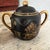 Vintage Kutani China Hand-Painted Black & Gold Japanese Tea Set With Teapot & Cups - Set of 15 For Sale - Image 11 of 18