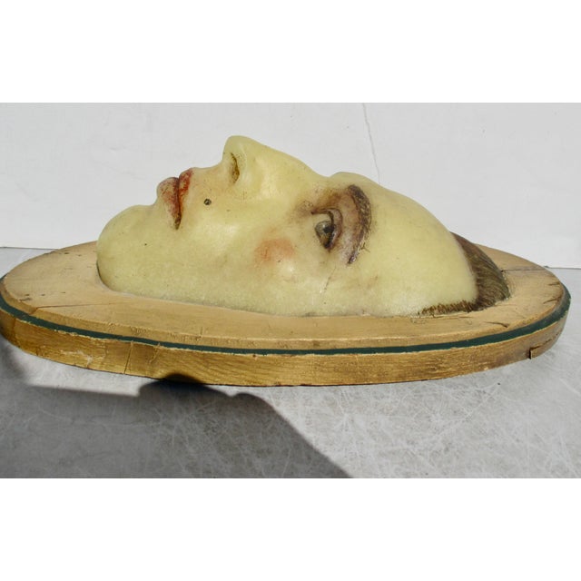 Ceramic Pate De Verre Portrait of Maurice Rostand Circa 1920 For Sale - Image 7 of 12