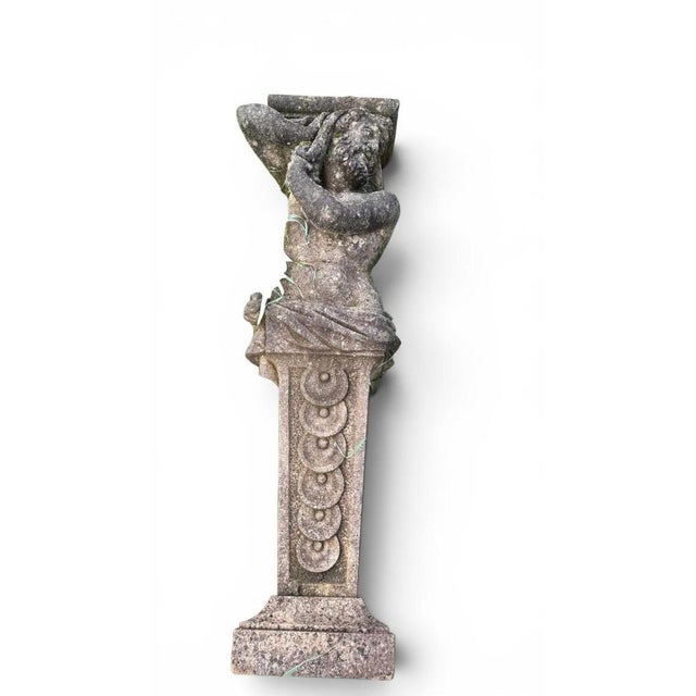 Hand-Carved Stone Sculptures, Early 20th Century, Set of 2 For Sale - Image 10 of 13