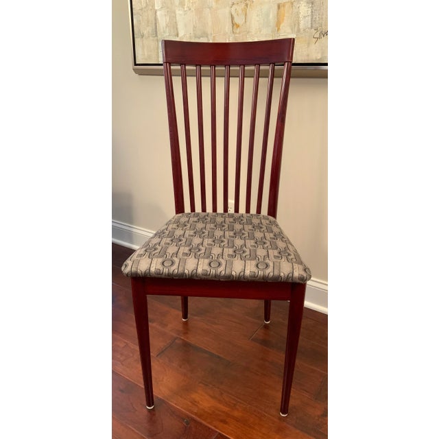 Auburn Mid 20th Century Spindle Back Dining Chairs Set of 4 For Sale - Image 8 of 12