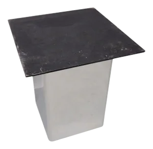 Custom Built Stainless Steel Base Pedestal or Table in Style of Pace