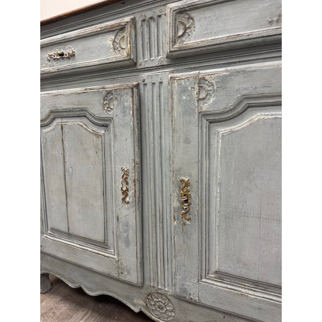 Late 19th Century Painted French Walnut Sideboard For Sale In West Palm - Image 6 of 12