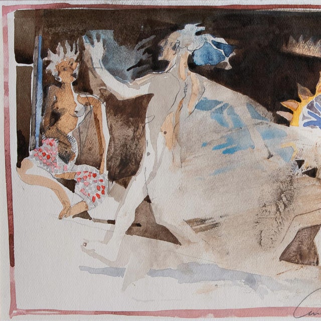 1980s 'Southwestern Sunset Dance', Fulbright Scholar, University of Arizona For Sale - Image 5 of 8