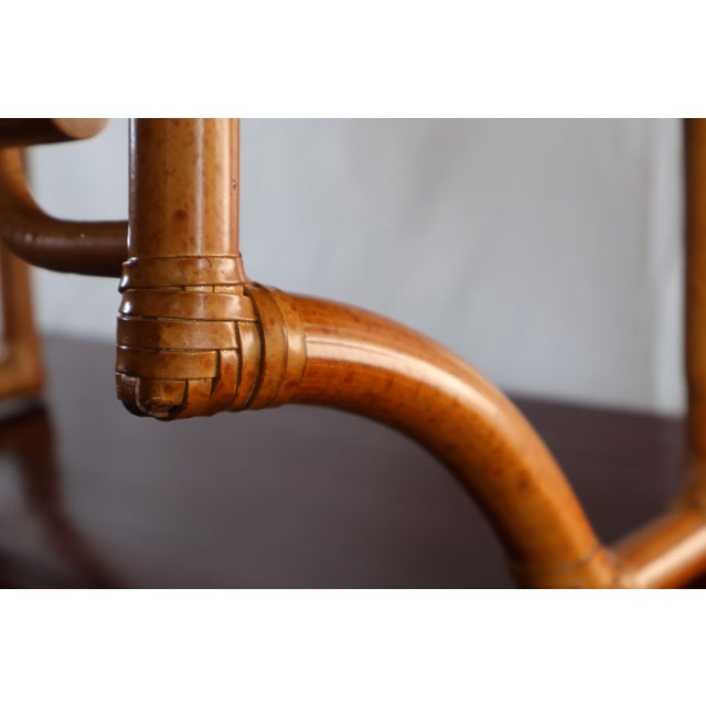 Vintage Great City Traders Chinoiserie Bamboo & Rattan Wall Shelf For Sale In Washington DC - Image 6 of 16