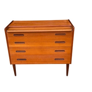 Mid-Century Danish Bureau with Mirror and Desk from Ølholm Møbelfabrik, 1960s For Sale